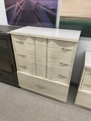 Tall Blonde Vintage Dresser