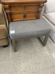 Grey\/Black Ottoman