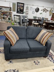 Broyhill Slate Blue Loveseat