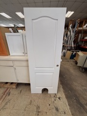 White Door With Cat Hole 30\