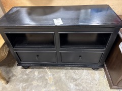 Wood 2 drawer Media Center