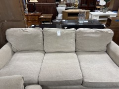 Tan 3 Cushion Sofa