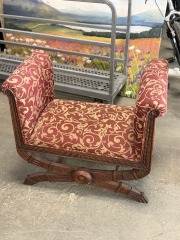 ANTIQUE RED BENCH
