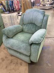 Serene Green Miro Suede Rocker Recliner
