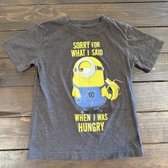 Minions Tee 4T Gray