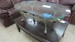 Glass Top & Iron Coffee Table