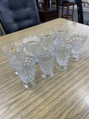VTG Fostoria American Footed Goblets (Set of 8)