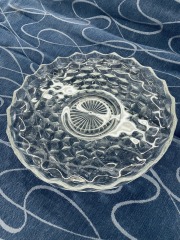 VTG Fostoria Glass American Cubist Platter \/ Bowl
