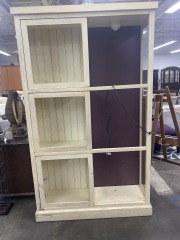 White Farmhouse Display Cabinet