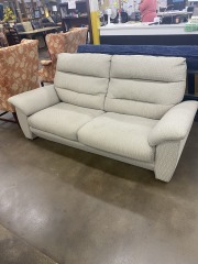 Grey Textured Loveseat