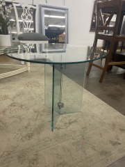 Modern Invisible Glass Side Table
