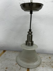 Hampton Bay Satin Nickel Pendant Light Fixture