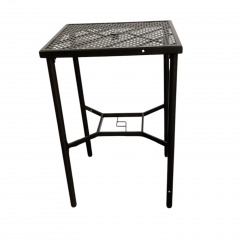 Black Iron Bistro Square Bar Table