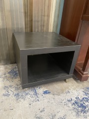 Rolling Cube Side Table