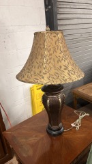 Dark Brown and Gold Look Lamp