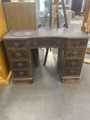 Gothic Dark Wood Writing Desk