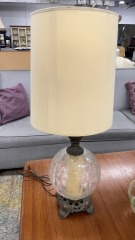 Vintage Crackle Glass Style Lamp