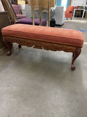 Ornate Clawfoot Bench