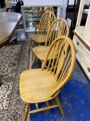 Quaint Light Wood Farmhouse Dining Chair (Each)