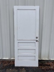 White Wood Exterior Door 32\