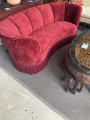 1940s Style Red Banana Sofa