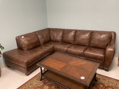 Jordan's Faux Leather Sectional