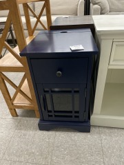 Blue Electric End Table