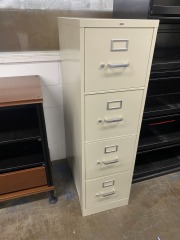 Ivory HON Four Drawer Filing Cabinet