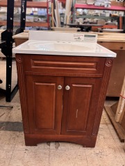 Cherry Bathroom Vanity Cabinet