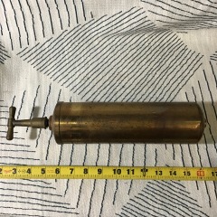 Antique Brass Hand Pump Fire Aid Extinguisher