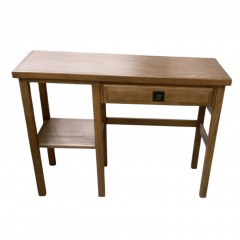 Pecan Finish 1 Drawer Desk