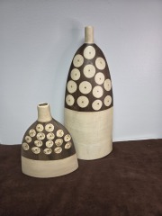 Set of 2 Ceramic Vases