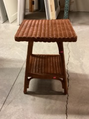 Wicker Side Table