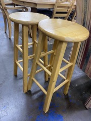 Light Wood Barstool (Each)