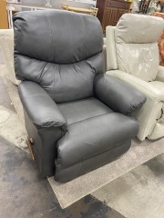 Grey Leather La-Z-Boy Recliner