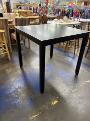 Modern Tall Black Dining Table