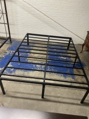 Black Metal Queen Platform Bed Frame