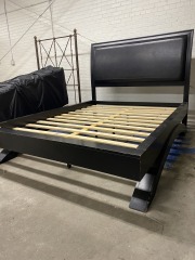 Modern Black Queen Bed Frame