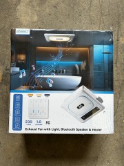 Exhaust Fan with Bluetooth Speaker and Heater