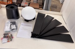 Black Celing Light and Fan Combo 40in.