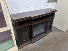 Fire Place Mantel Dark Wood