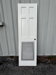 White 4 Panel Door With Vent 24\