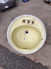 Vintage Lemon Yellow Bathroom Sink