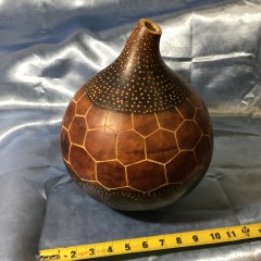 Hand-Carved Gourd Decor
