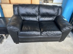 Black Leather Loveseat