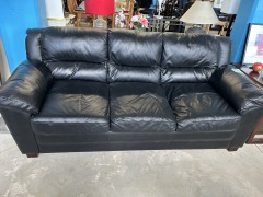Black Leather Sofa