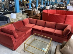 Retro Red Sofa Bed Sectional