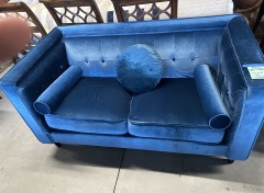 Blue Loveseat