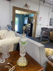 Vintage Cut Glass Lamp