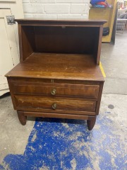 Vintage Willet Solid Cherry Two Tier Nightstand